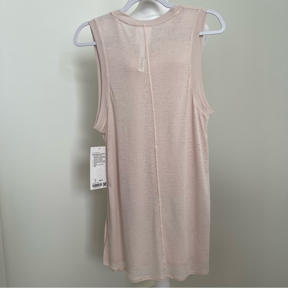 Lululemon Uncovered Tall Tank Silk Rose Size 8 NEW - Picture 9 of 13